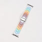 Rainbow Color Watch Strap Resin with Translucent and Transparent Options - Teleplus for Smart Watches smart watch strap