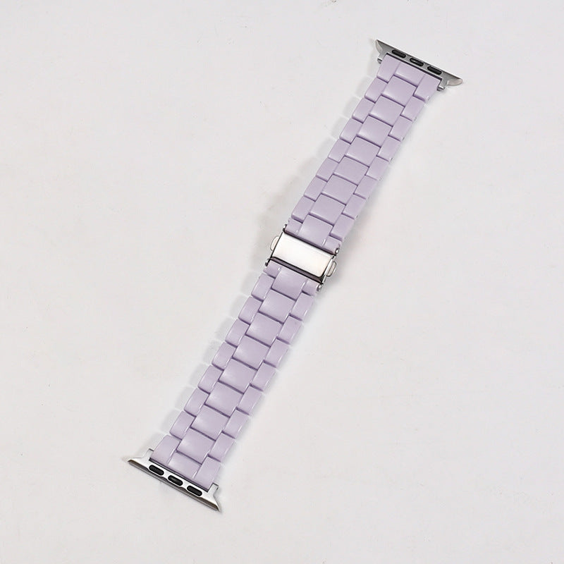 Rainbow Color Watch Strap Resin with Translucent and Transparent Options - Teleplus for Smart Watches smart watch strap