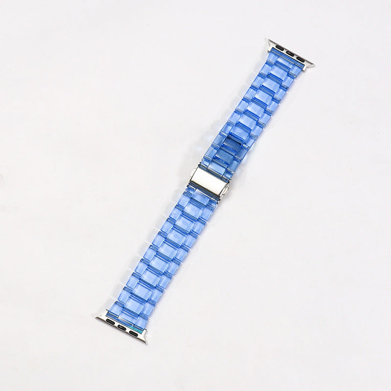 Rainbow Color Watch Strap Resin with Translucent and Transparent Options - Teleplus for Smart Watches smart watch strap