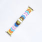 Rainbow Color Watch Strap Resin with Translucent and Transparent Options - Teleplus for Smart Watches smart watch strap