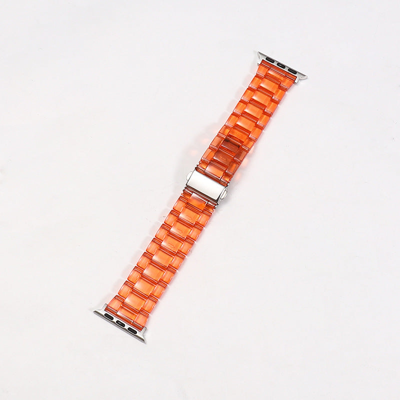 Rainbow Color Watch Strap Resin with Translucent and Transparent Options - Teleplus for Smart Watches smart watch strap