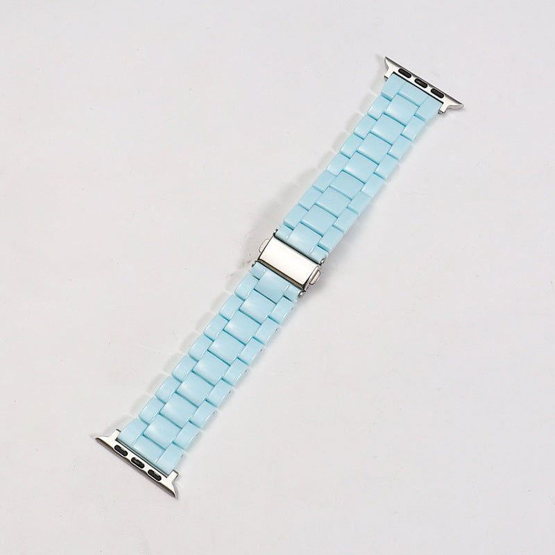 Rainbow Color Watch Strap Resin with Translucent and Transparent Options - Teleplus for Smart Watches smart watch strap