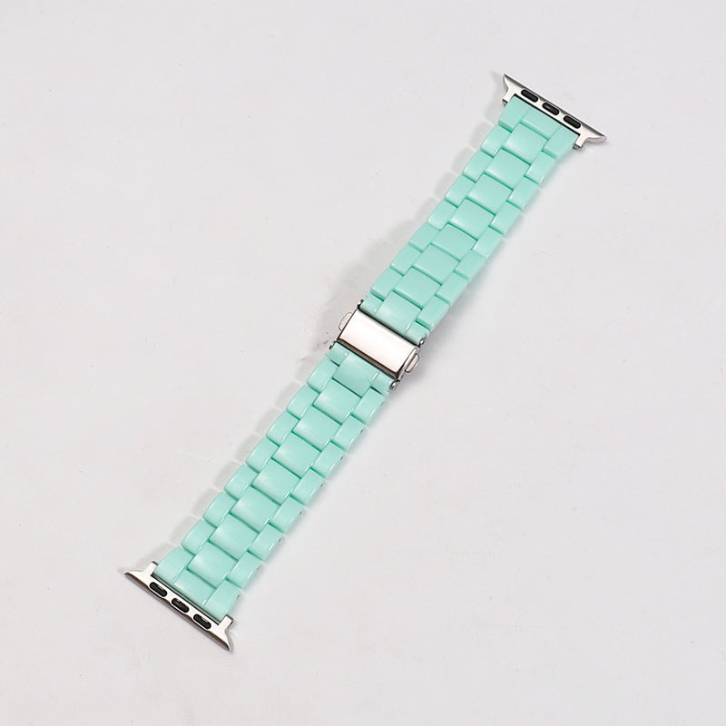 Rainbow Color Watch Strap Resin with Translucent and Transparent Options - Teleplus for Smart Watches smart watch strap