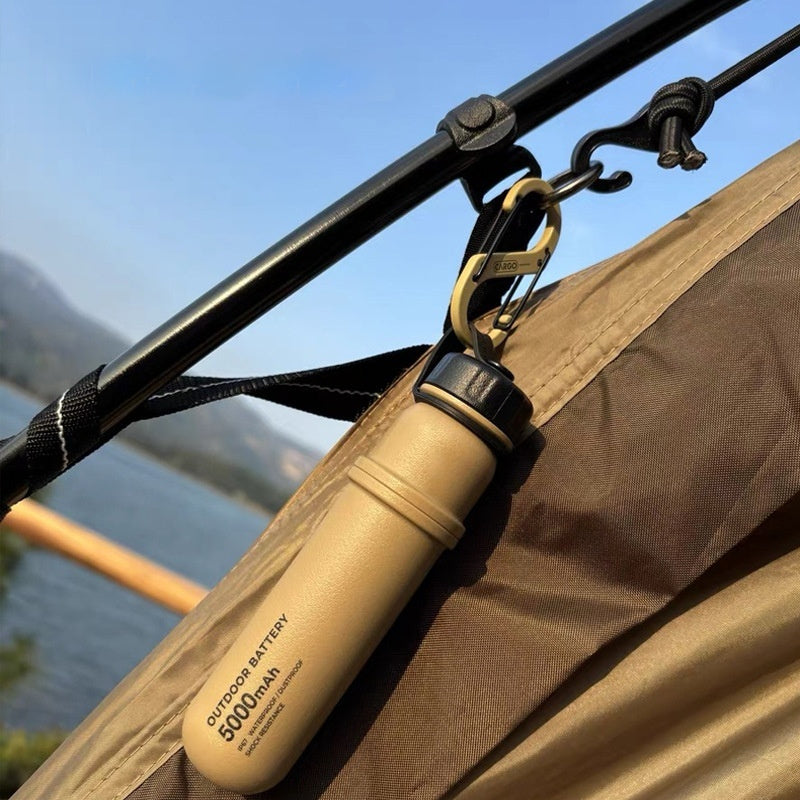 Rechargeable 5000mAh Power Bank with USB-C USB-A Outdoor Lighting for Camping - Teleplus wild camping atmosphere