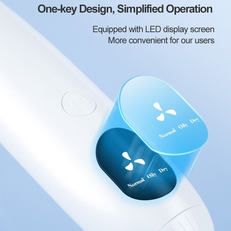 Rechargeable Blackhead Vacuum Remover with LED Display Screen and Large Capacity Battery - Teleplus blackhead vacuum