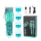 Rechargeable Digital Display Transparent Hair Clipper with Washable Blade - for Grooming rechargeable digital display