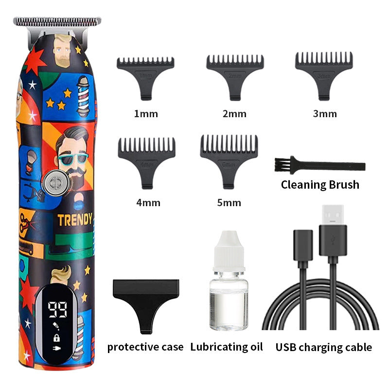 Rechargeable Electric Hair Clipper for Professional Carving Salons - professional carving hair salon electric clipper
