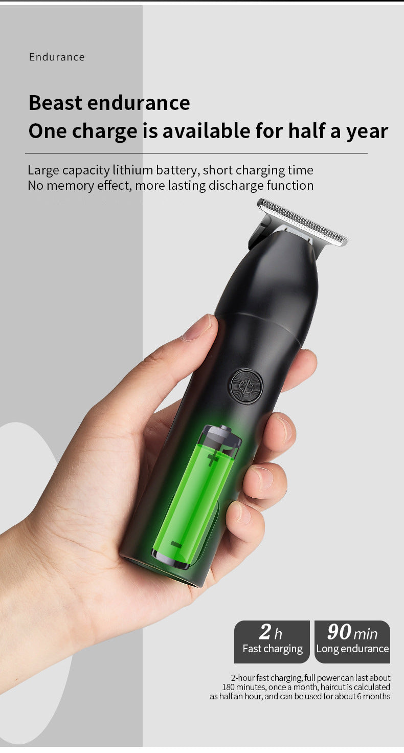 Rechargeable Electric Hair Clipper for Professional Carving Salons - professional carving hair salon electric clipper