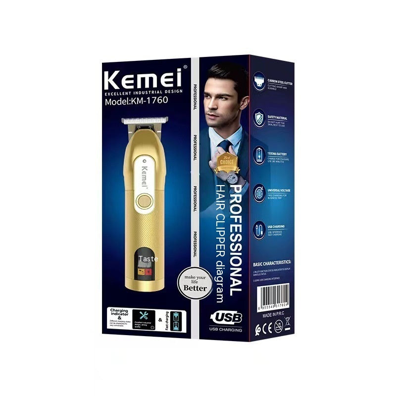 Rechargeable Electric Hair Clipper with LCD Digital Display and USB Power - Teleplus lcd digital display electric hair