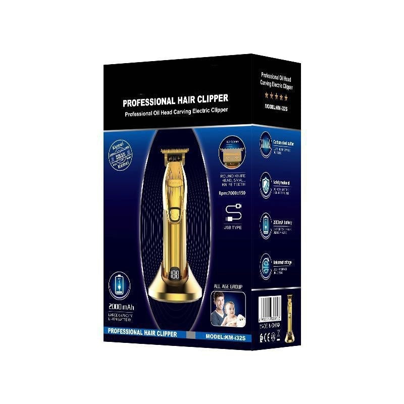 Rechargeable Electric Hair Scissors with Base LCD and Brushless Motor - Teleplus charging electric hair scissors base