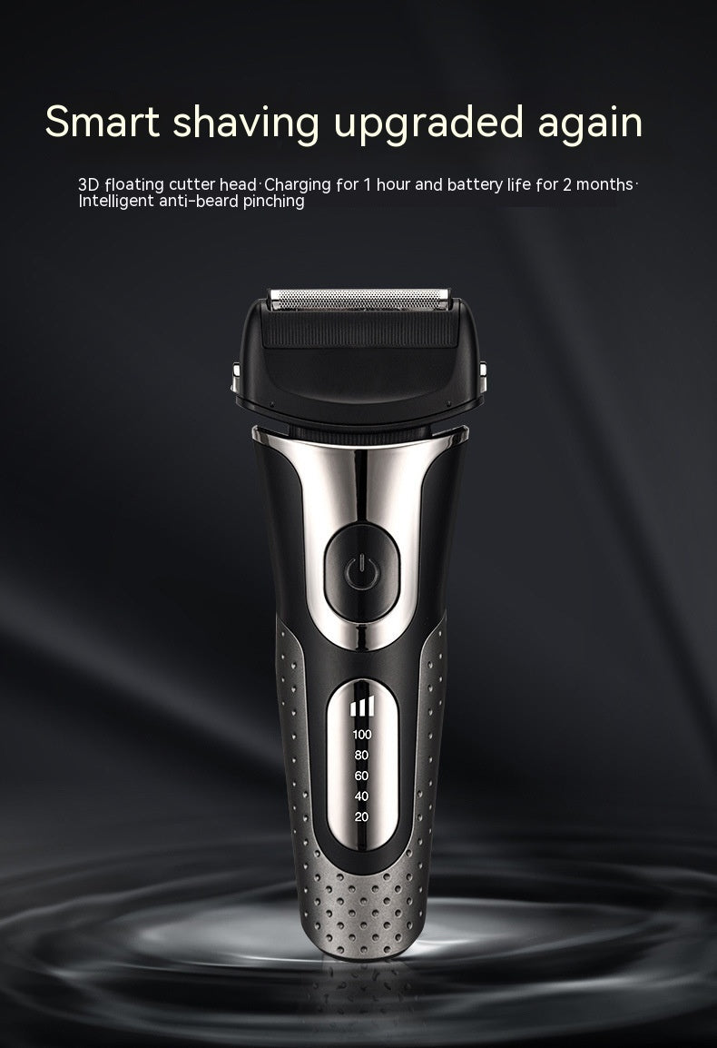 Rechargeable Floating Shaver with LED Display and Washable Design - floating shaver led display rechargeable