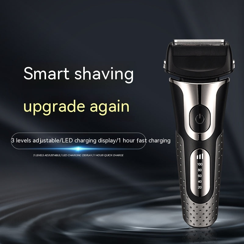 Rechargeable Floating Shaver with LED Display and Washable Design - floating shaver led display rechargeable