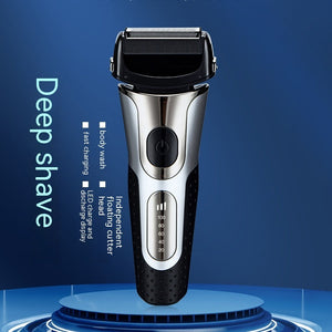 Rechargeable Floating Shaver with LED Display and Washable Design - floating shaver led display rechargeable