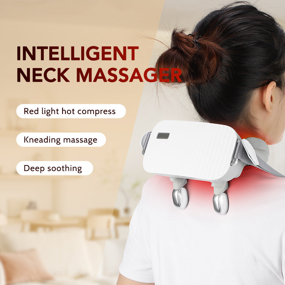 Rechargeable Home Intelligent Voice Hot Compress Dredge Massage Device - Teleplus home intelligent voice hot compress