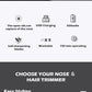 Rechargeable Nose Hair Trimmer with Washable Body and Trimming Cleaner - Teleplus nose hair trimming cleaner