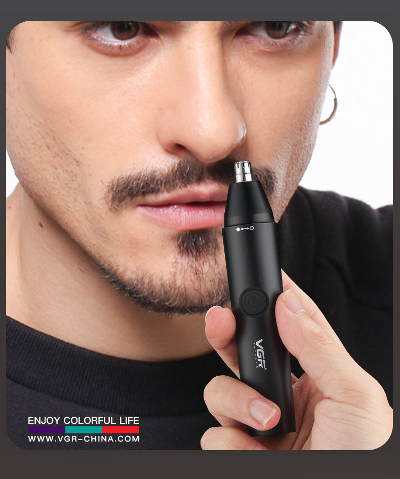 Rechargeable Nose Hair Trimmer with Washable Body and Trimming Cleaner - Teleplus nose hair trimming cleaner