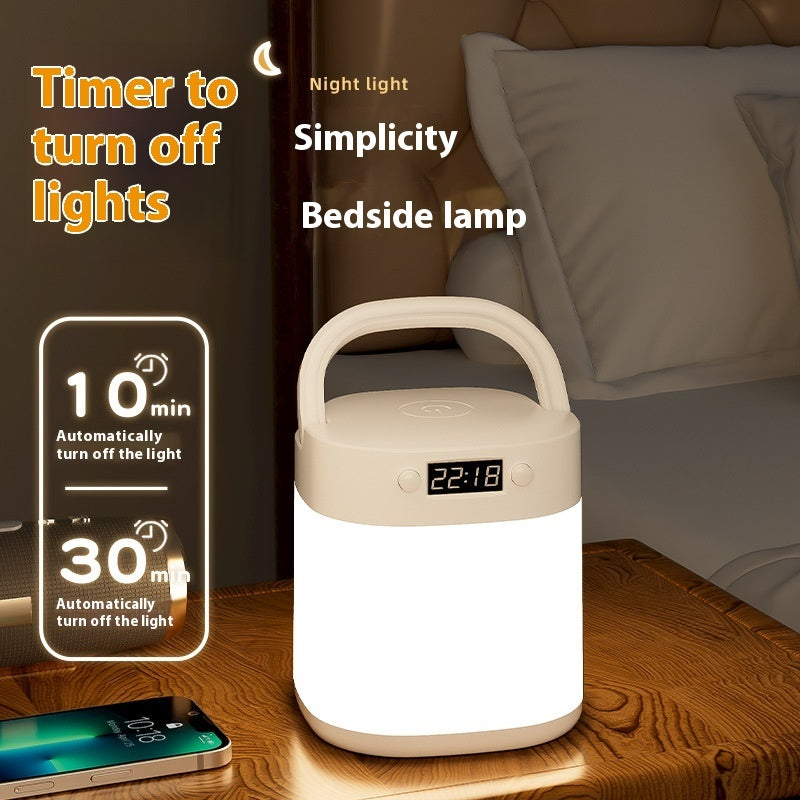 Rechargeable Portable Table Lamp with Tricolor LED Light and Remote Control - rechargeable lighting portable table lamp