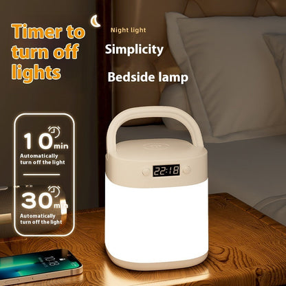 Rechargeable Portable Table Lamp with Tricolor LED Light and Remote Control - rechargeable lighting portable table lamp