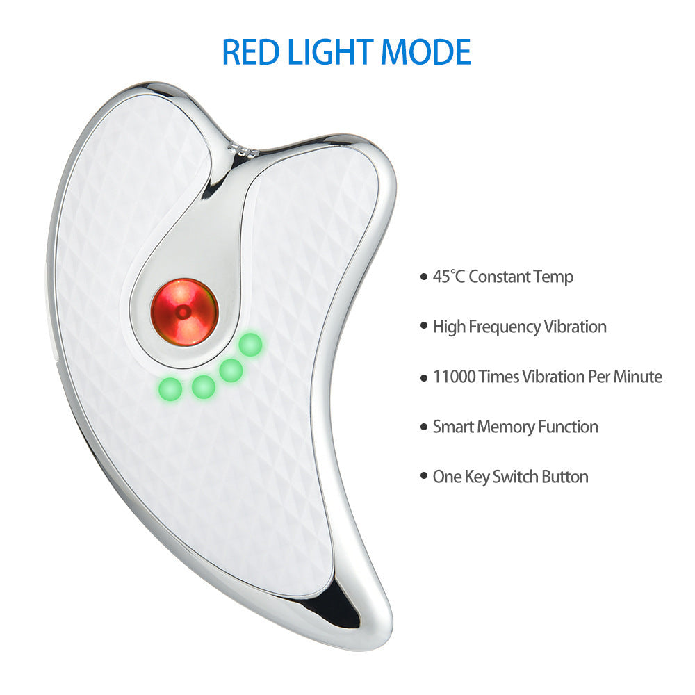 Rechargeable Vibrating Facial Massager Into the Scraping Board - Vibrating Facial Massager for Happy Skin Vibes