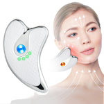 Rechargeable Vibrating Facial Massager Into the Scraping Board - Vibrating Facial Massager for Happy Skin Vibes