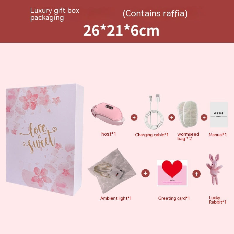 Rechargeable Vibrating Warming Belt for Stomach Heating Massage and Relaxation - Teleplus Vibration stomach warming