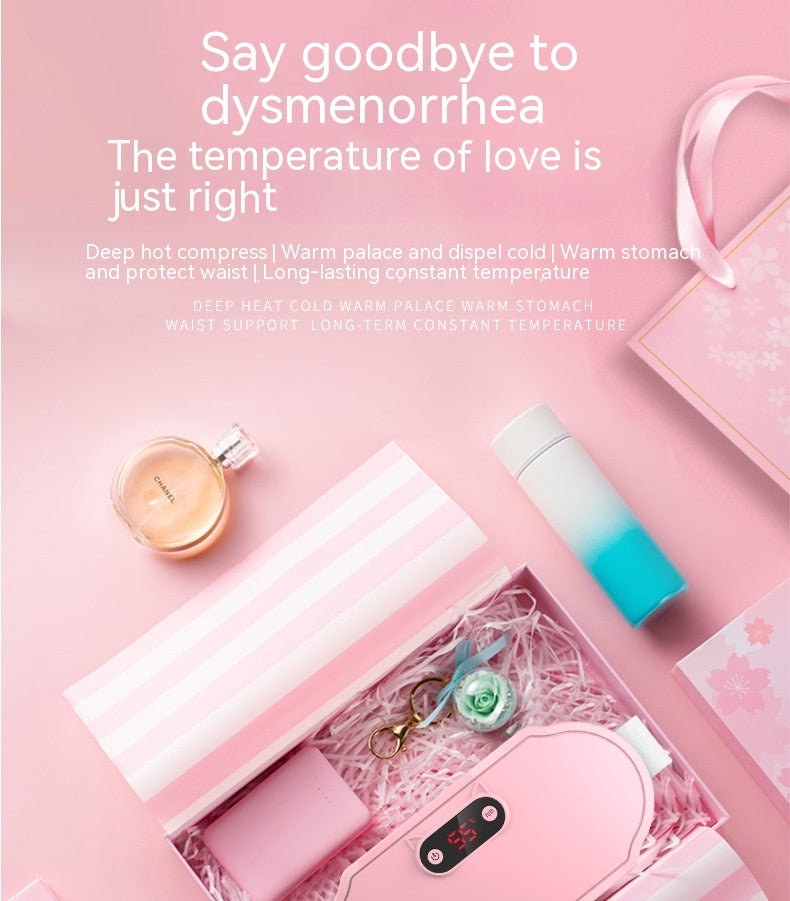 Rechargeable Vibrating Warming Belt for Stomach Heating Massage and Relaxation - Teleplus Vibration stomach warming