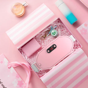 Rechargeable Vibrating Warming Belt for Stomach Heating Massage and Relaxation - Teleplus Vibration stomach warming