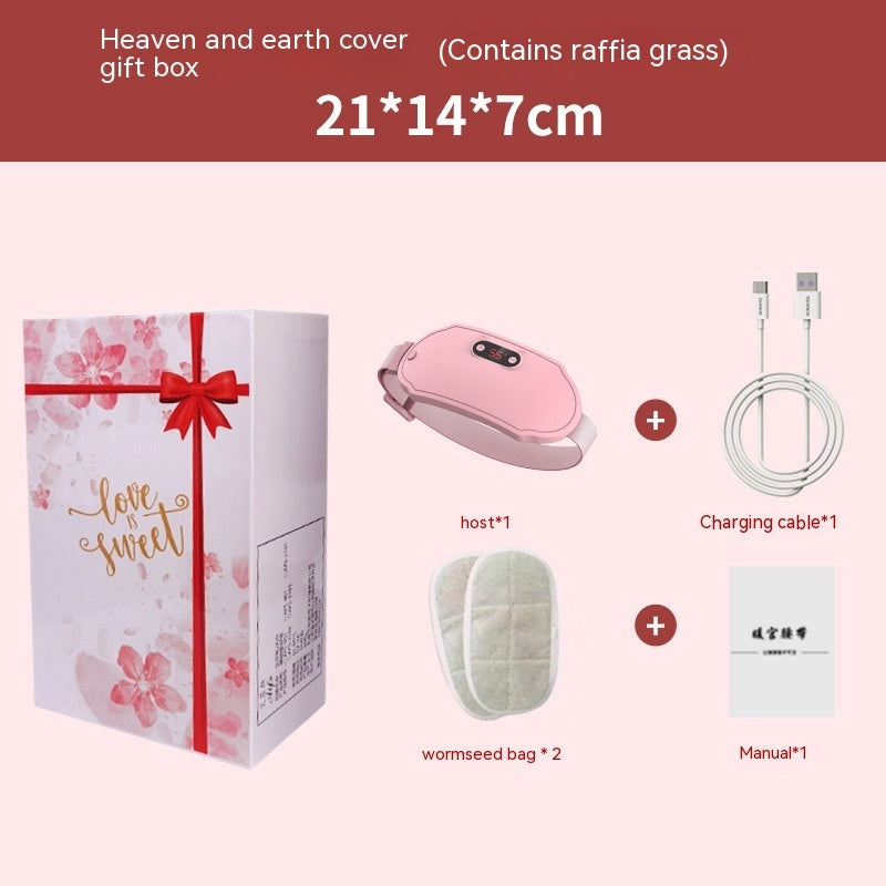 Rechargeable Vibrating Warming Belt for Stomach Heating Massage and Relaxation - Teleplus Vibration stomach warming