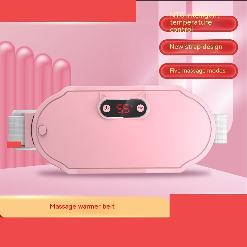 Rechargeable Vibrating Warming Belt for Stomach Heating Massage and Relaxation - Teleplus Vibration stomach warming