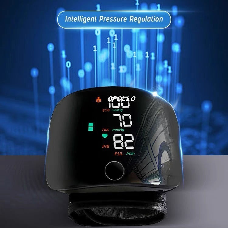 Rechargeable Wrist Sphygmomanometer with Voice in Multiple Languages - wrist sphygmomanometer rechargeable household