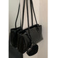 Red and Black Synthetic Leather Medium PU Suitcase Style Shoulder Bag - by Teleplus shoulder bag