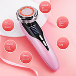 Pink and white cosmetic instrument massage for therapeutic inductive treatment - Red Blu-ray Cosmetic Instrument