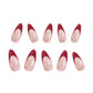 Red French Wear Nail Stickers for Elegant Style and Durability - red french wear armor style nail sticker