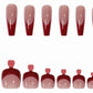 Red Nail Dressing Set with Tools and Foot Patch for Bright - Teleplus nail dressing foot patch set bright red