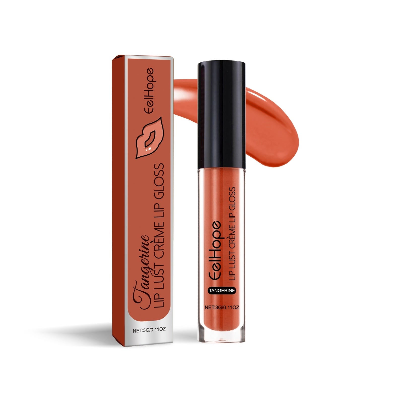 Red Waterproof Lip Gloss with Glycerin Sunflower Oil and Vitamin E - red waterproof lip gloss