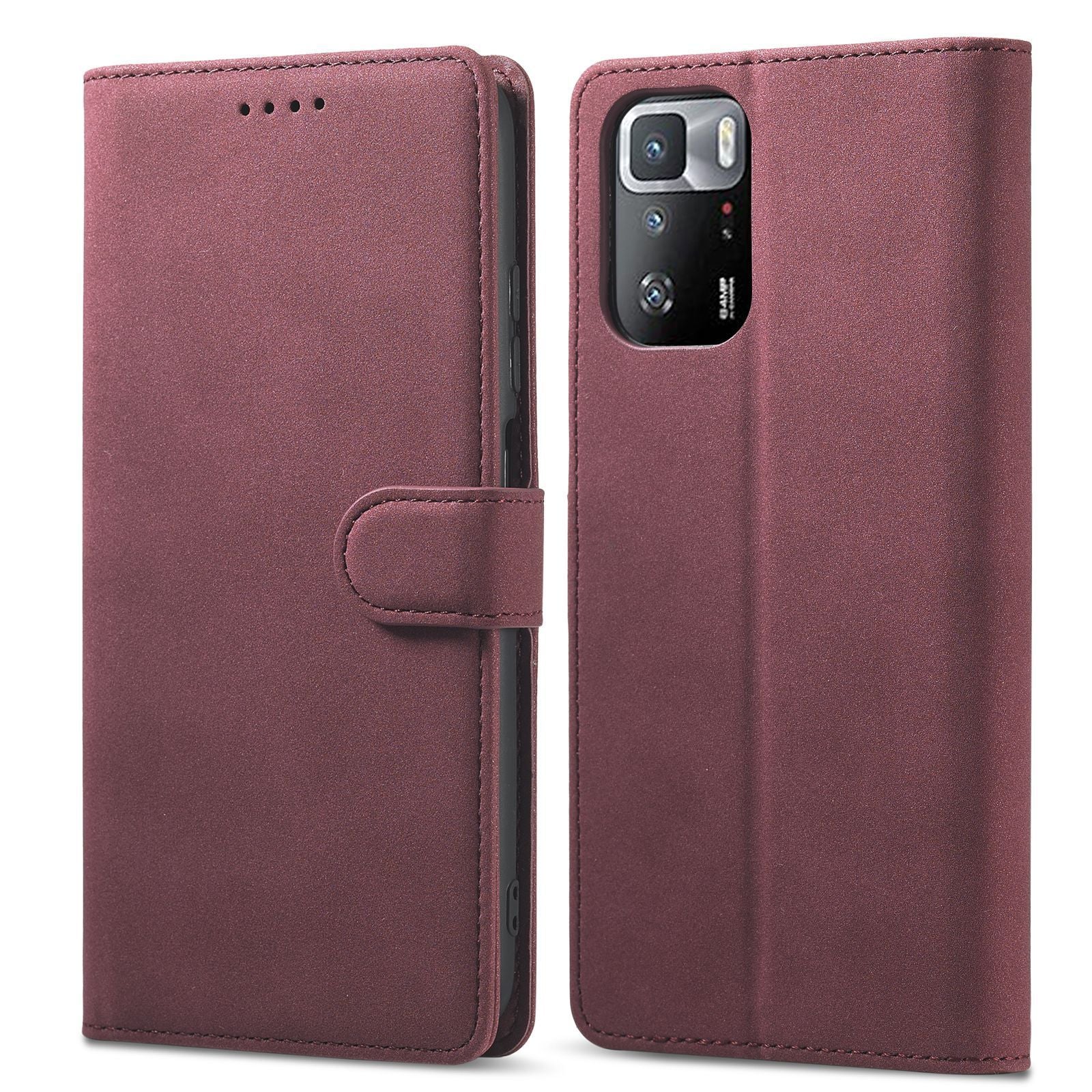 Redmi 12 Phone Case 13 Anti-theft Swiping Leather Case - Redmi 12 Phone Case Anti-theft Leather Design