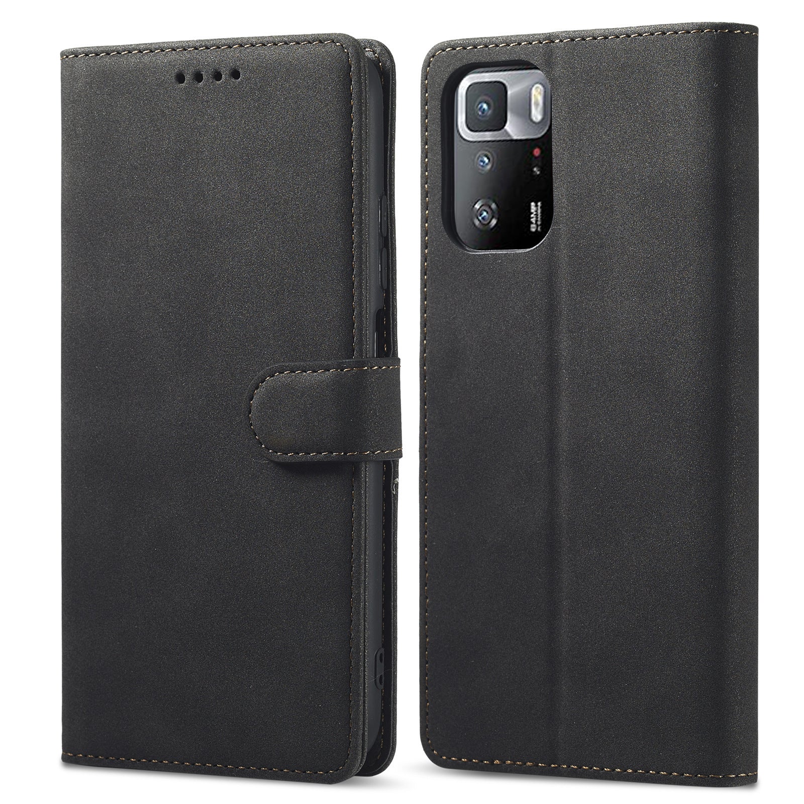 Redmi 12 Phone Case 13 Anti-theft Swiping Leather Case - Redmi 12 Phone Case Anti-theft Leather Design