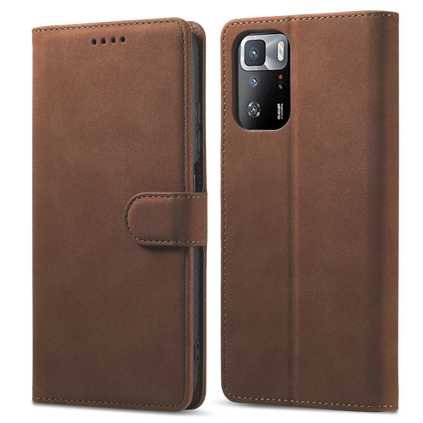 Redmi 12 Phone Case 13 Anti-theft Swiping Leather Case - Redmi 12 Phone Case Anti-theft Leather Design