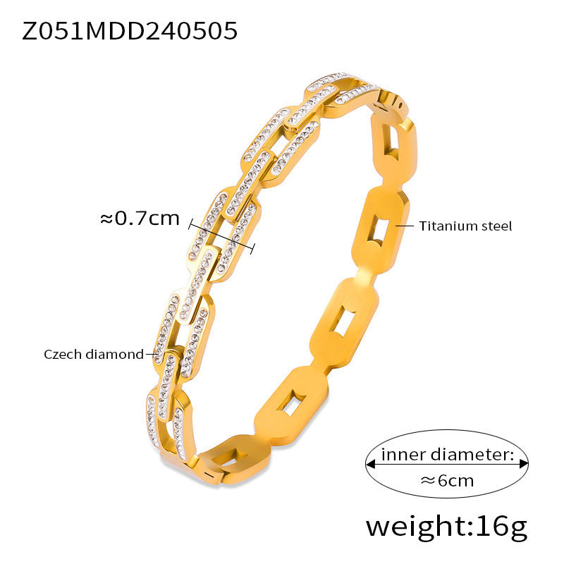 Refined Stylish And Versatile Niche Titanium Steel Bracelet - Refined Stylish Titanium Steel Bracelet for Every Occasion