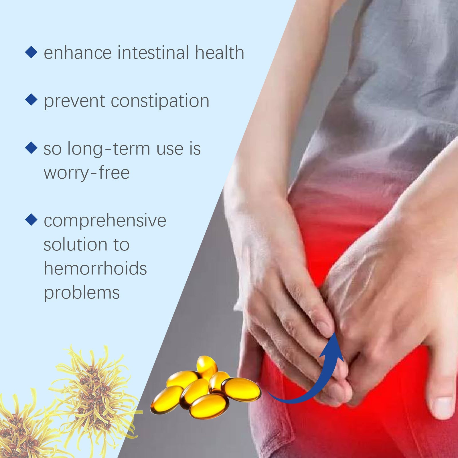 Relieving Perianal Discomfort Nursing Capsules 7PCs for Sensitive Skin - Teleplus relieving perianal discomfort nursing