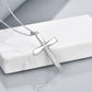 Religious Cross Pendant Necklace Sterling Silver Origami Cross Pendant Gifts for Women Men Jewelry - Faith Meets Fold: