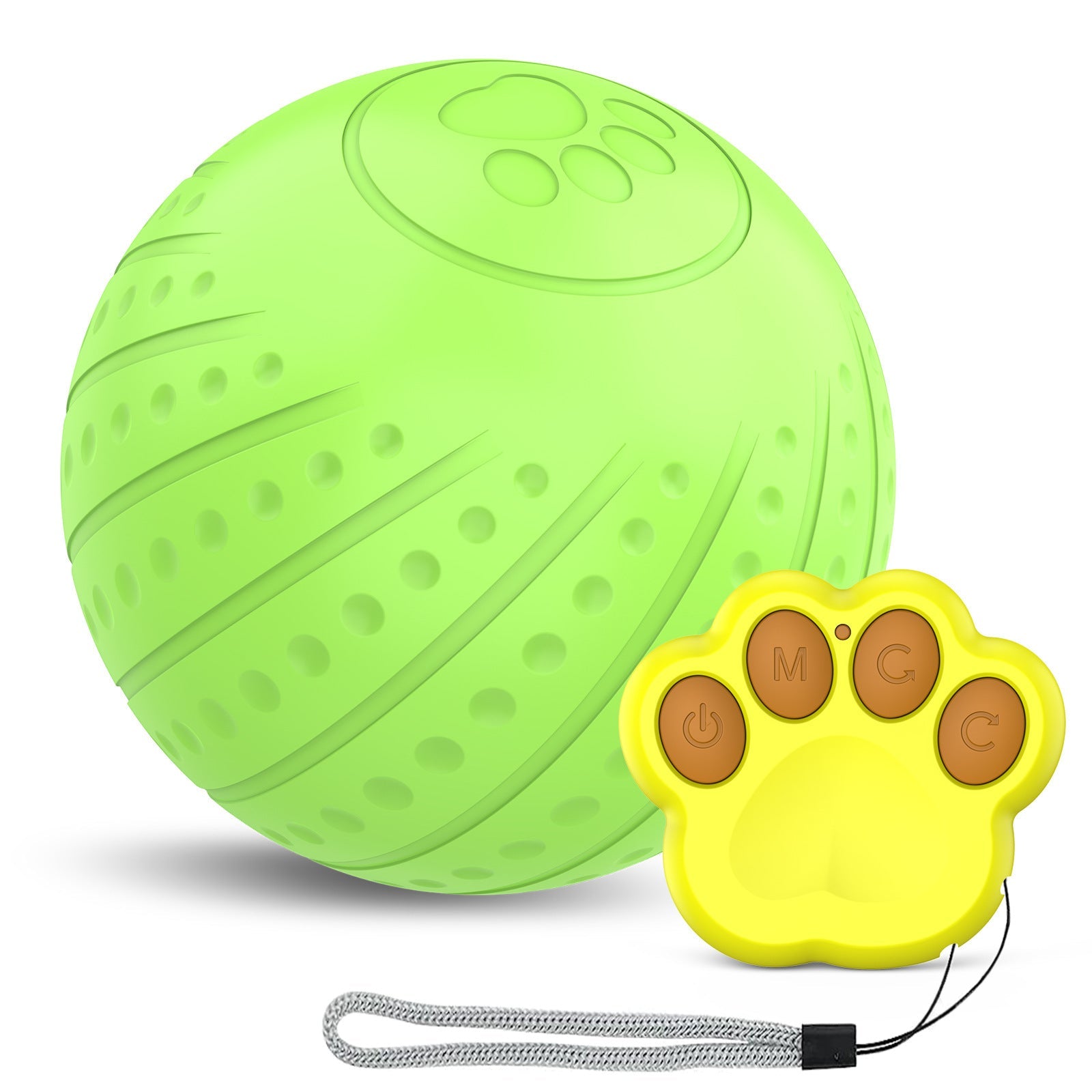 Remote Control Dog Toy Ball Automatic Interactive Rubber Pet - remote control