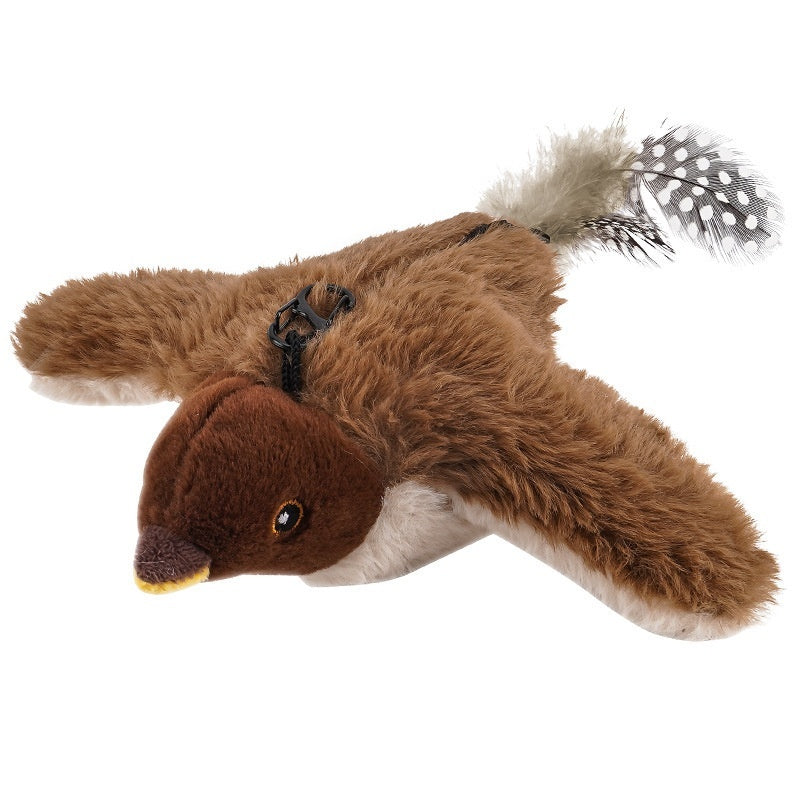 Remote Control Version Soft Velvet Bird Pet Toy USB Charging Interactive - remote control version