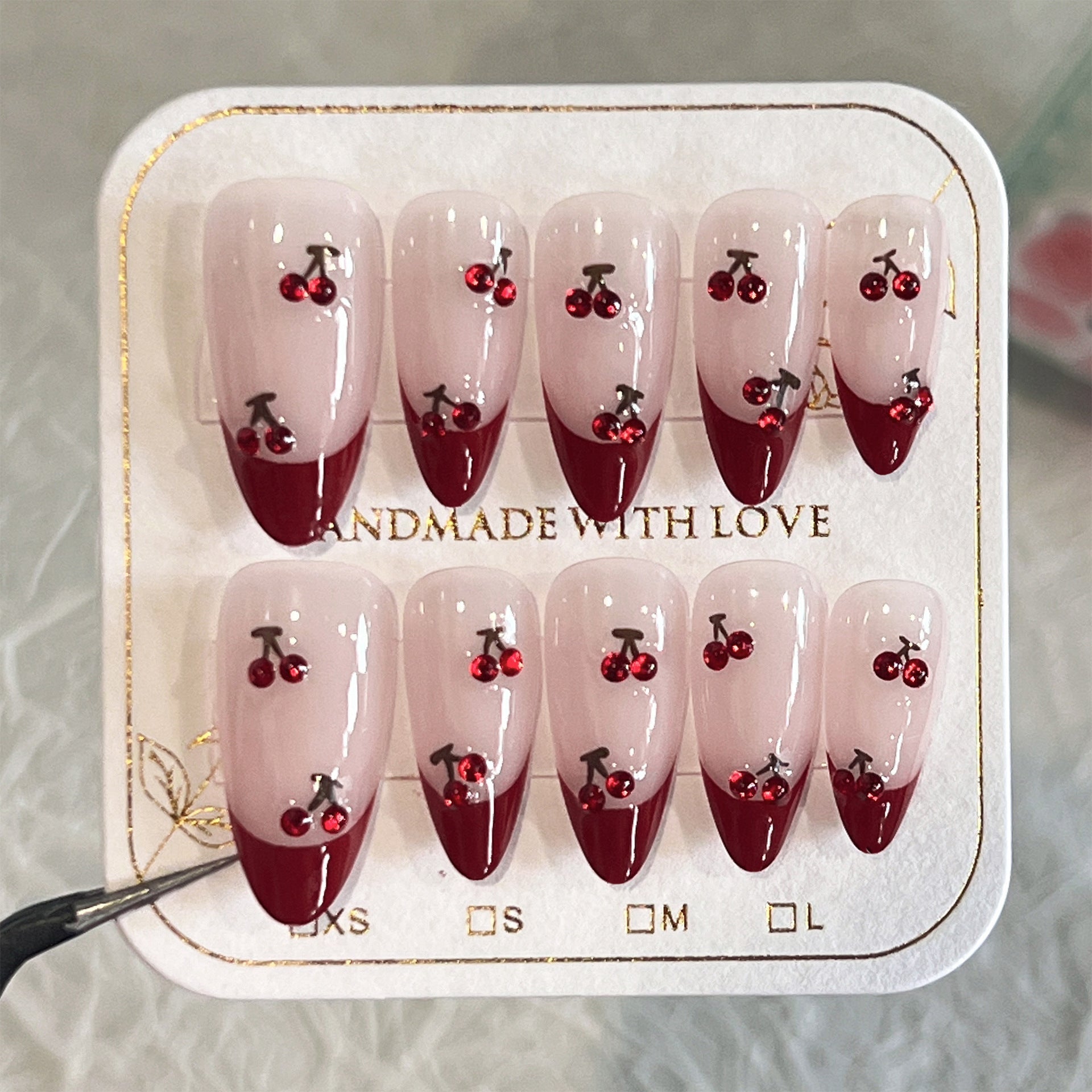Removable Nail Sticker Kit for Short Almond Nails with Wear - Teleplus short almond nail tip removable sticker