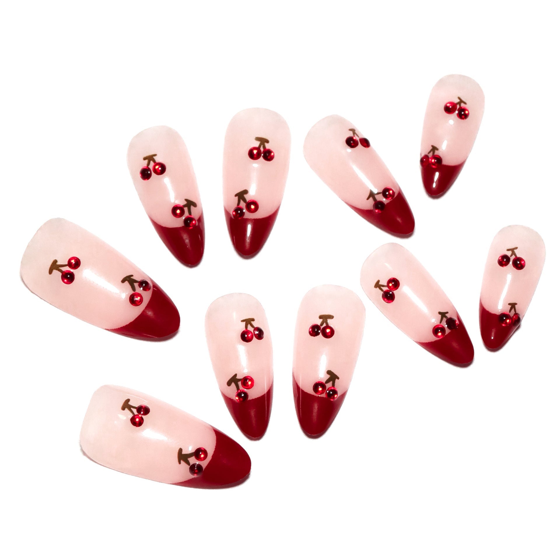 Removable Nail Sticker Kit for Short Almond Nails with Wear - Teleplus short almond nail tip removable sticker