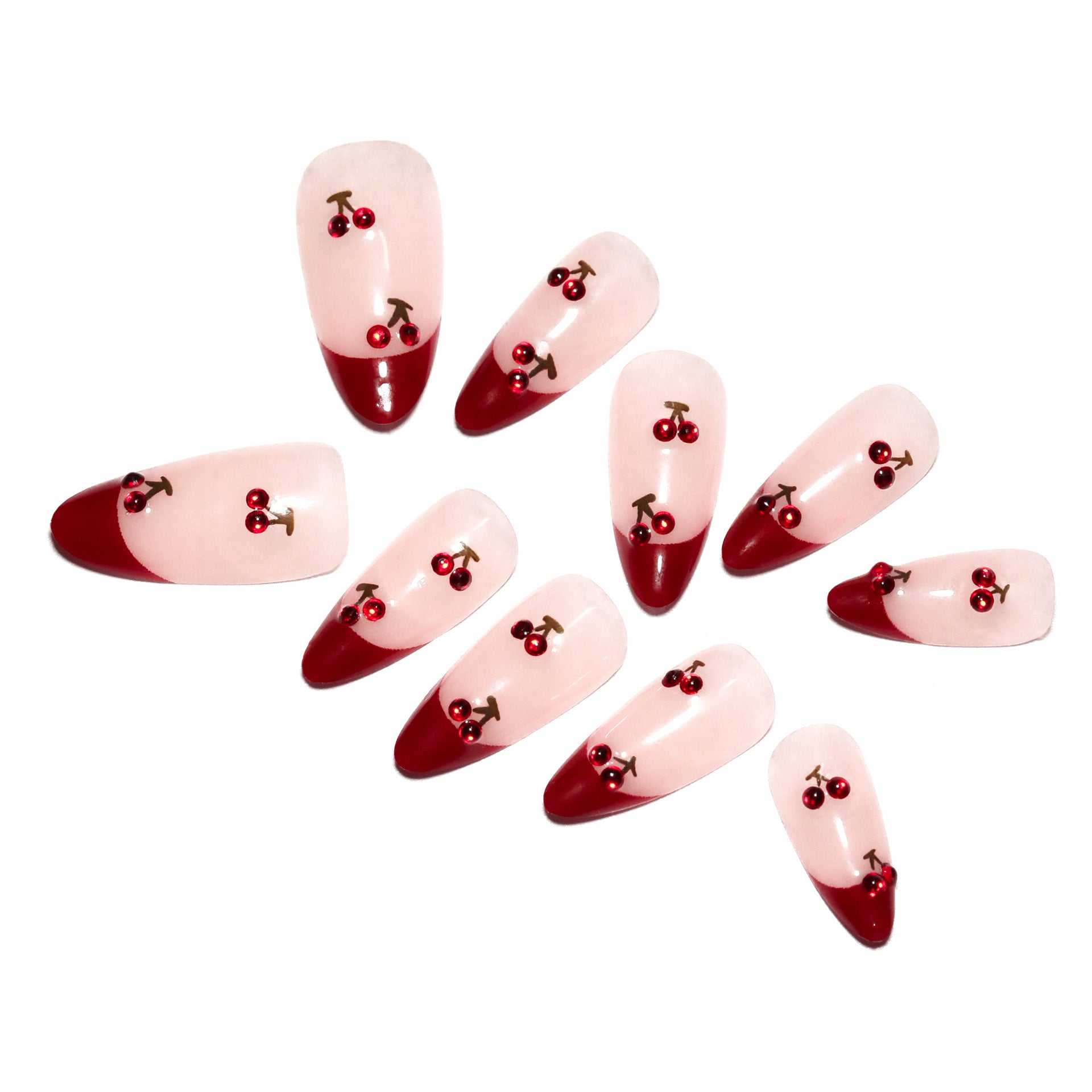 Removable Nail Sticker Kit for Short Almond Nails with Wear - Teleplus short almond nail tip removable sticker