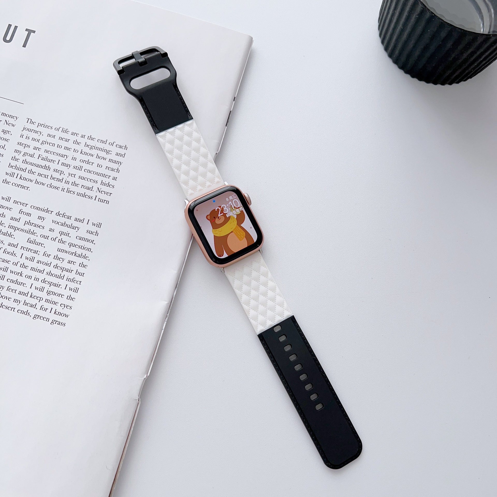 Replaceable Watch Two-tone Leather Strap - Two-tone Leather Strap for Apple Watch in Stylish Colors