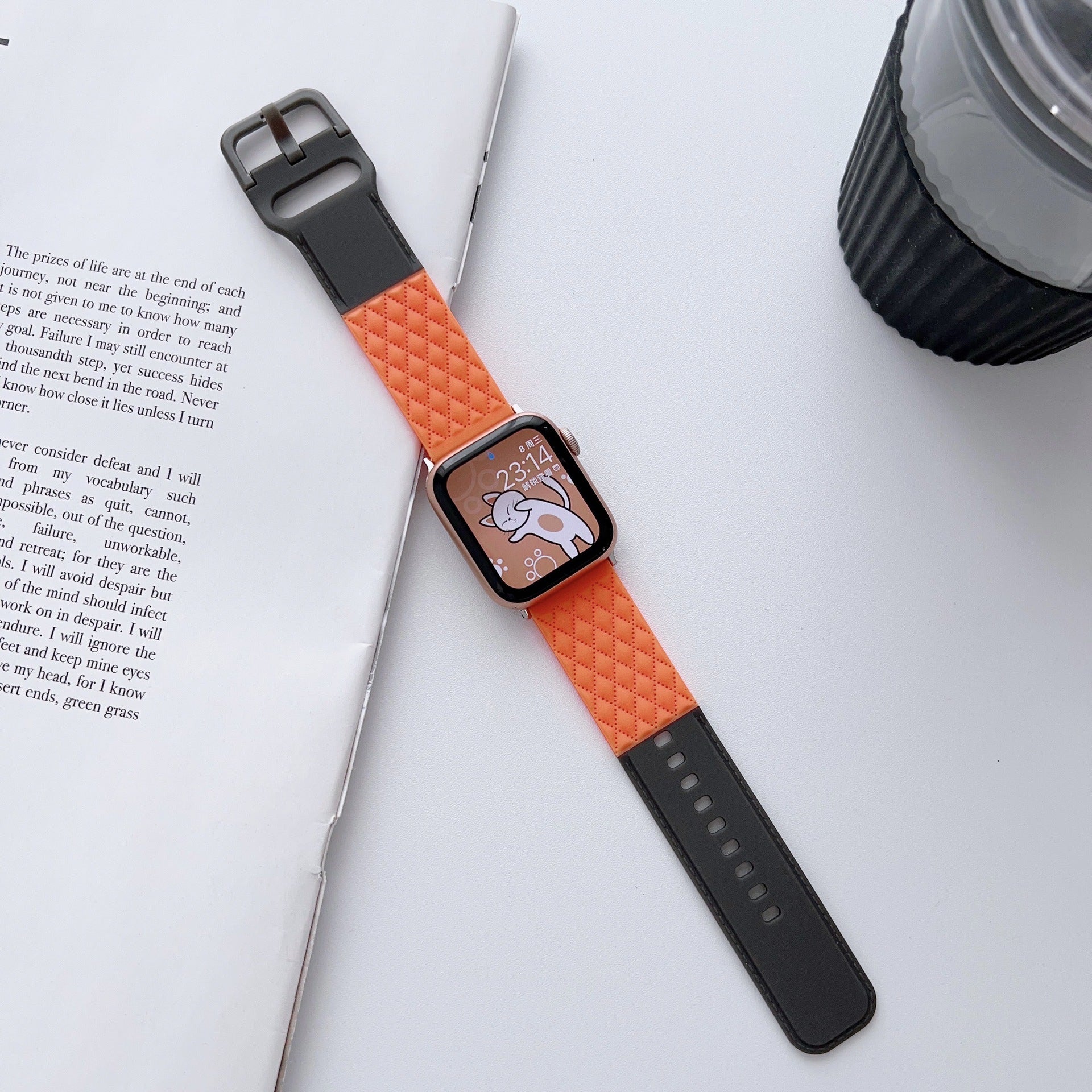 Replaceable Watch Two-tone Leather Strap - Two-tone Leather Strap for Apple Watch in Stylish Colors