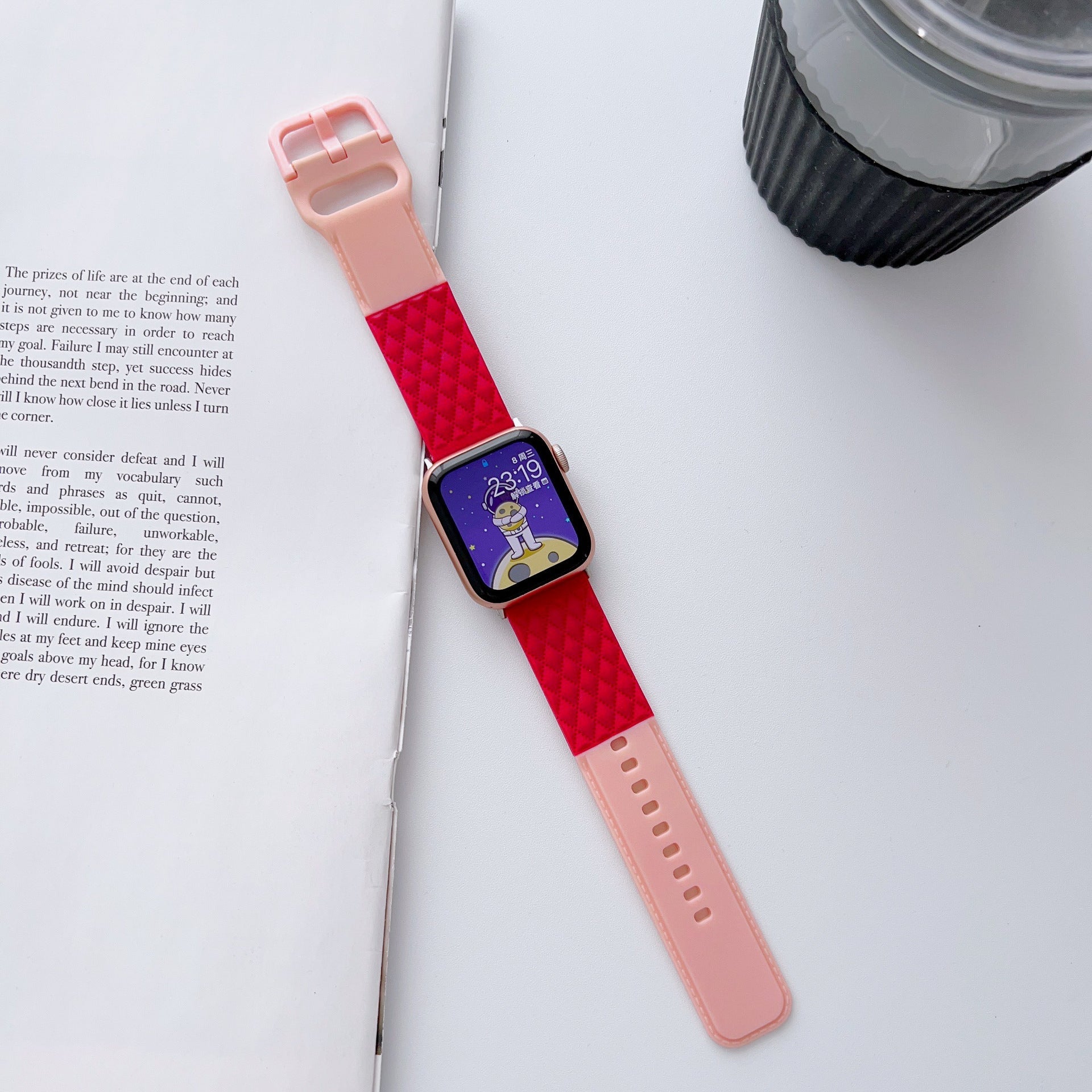 Replaceable Watch Two-tone Leather Strap - Two-tone Leather Strap for Apple Watch in Stylish Colors