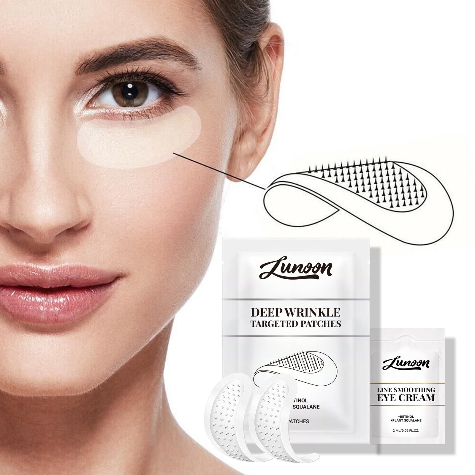 Replenishment Lifting Facial Micro Needle Mask with Eye Cream Set - Teleplus replenishment lifting facial micro needle